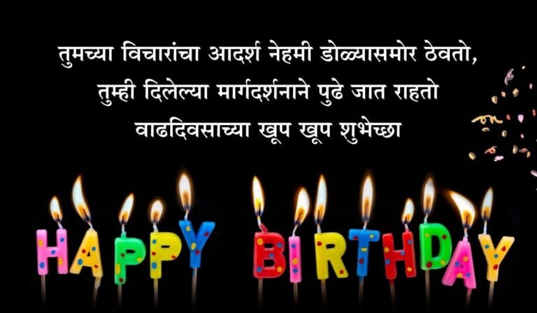 Happy Birthday Wishes for everyone in Marathi