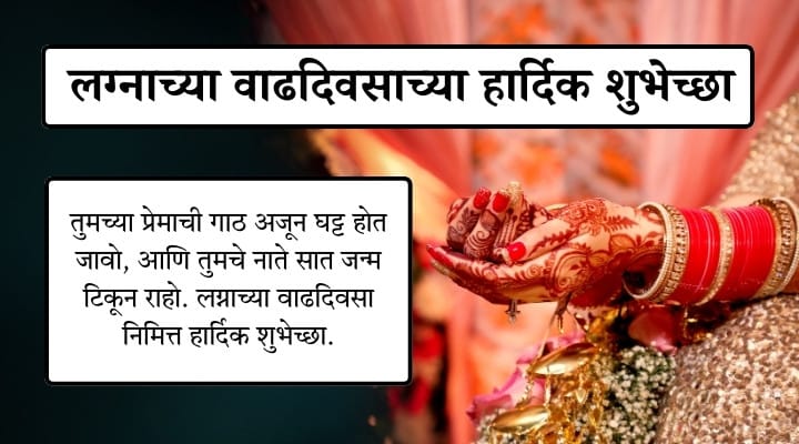 Lagnachya Vadhdivasachya Hardik Shubhechha Sandesh